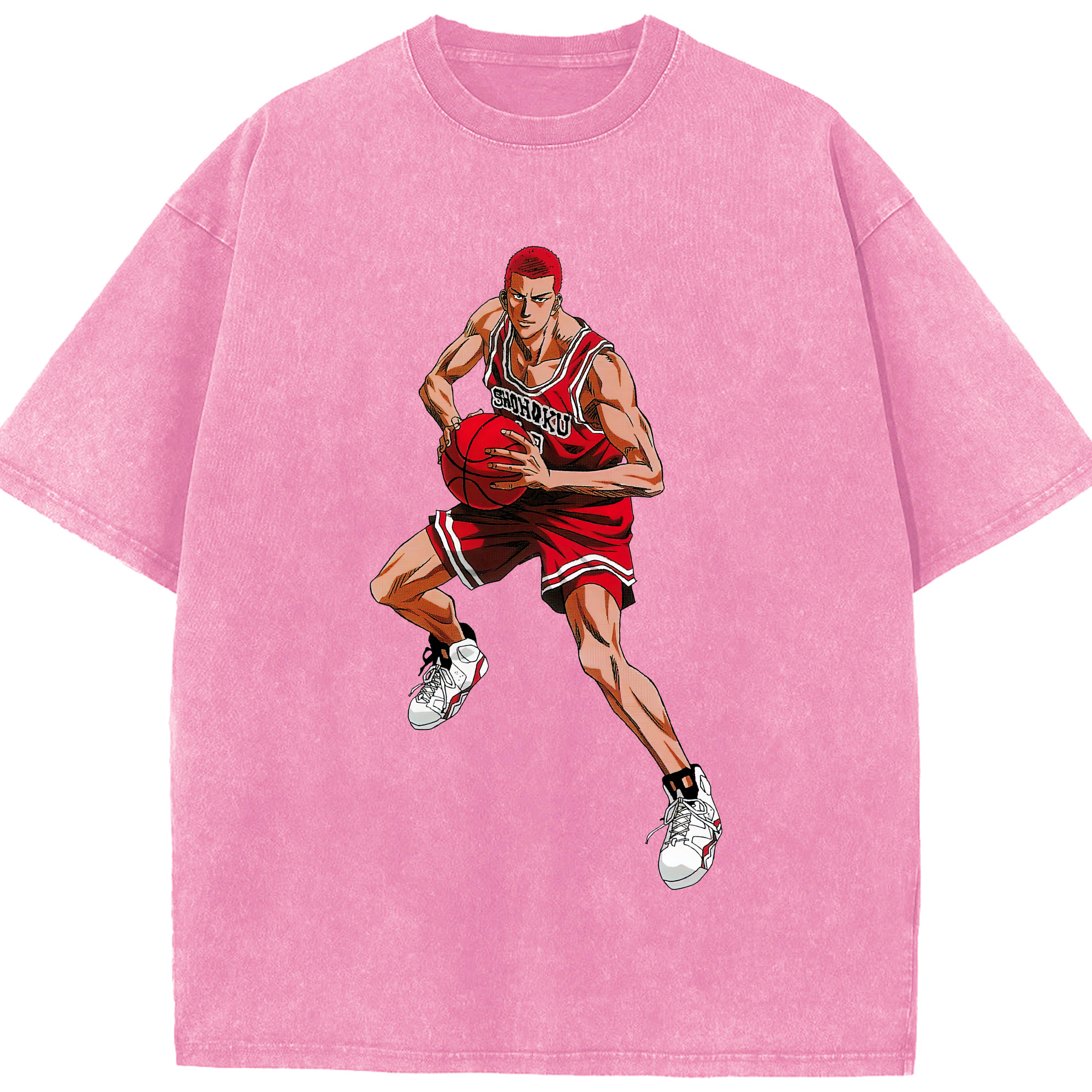 （画像用） SLAM DUNK／スラムダンク 綿100% ヴィンテージ風 半袖Tシャツ（フロントプリント）